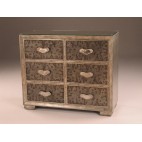 CHEST, 6-DRAWERS, BROCADO, 117X46X97H