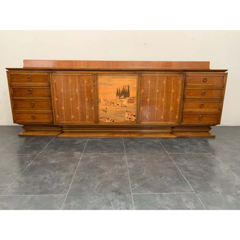 ART DECO STYLE SIDEBOARD FROM GIUSEPPE ANZANI, 1940S