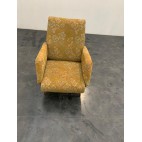 Poltroncina reclinabile anni 50 stoffa a fiori