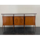 Modular Sideboard with 3 Bodies on Legs attributed to Vittorio Dassi, 1950s, Set of 3