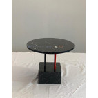 Kleeto coffee table by Cleto Munari, unique piece with inlaid marble