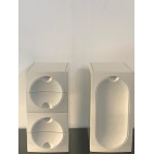 Space Age Style Lacquered Wooden Cabinets, 1970s, Set of 2