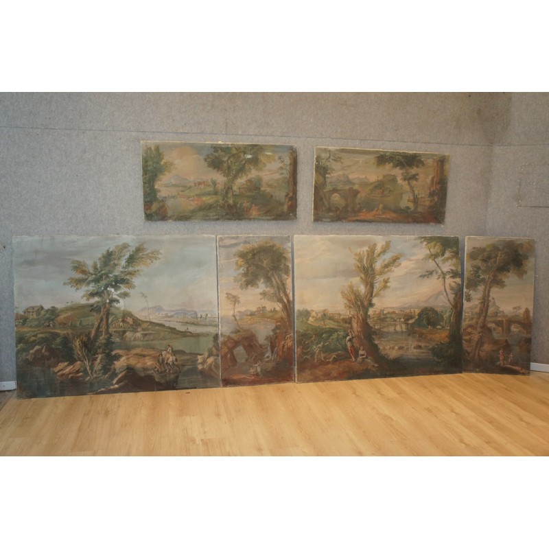 Louis XVI style series of paintings
